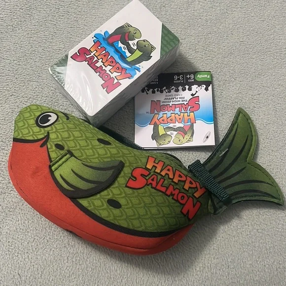 HAPPY SALMON Card Game of the Year 4-6 Players, Ages 6+ Boys/Girls/Family Fun - Picture 2 of 3